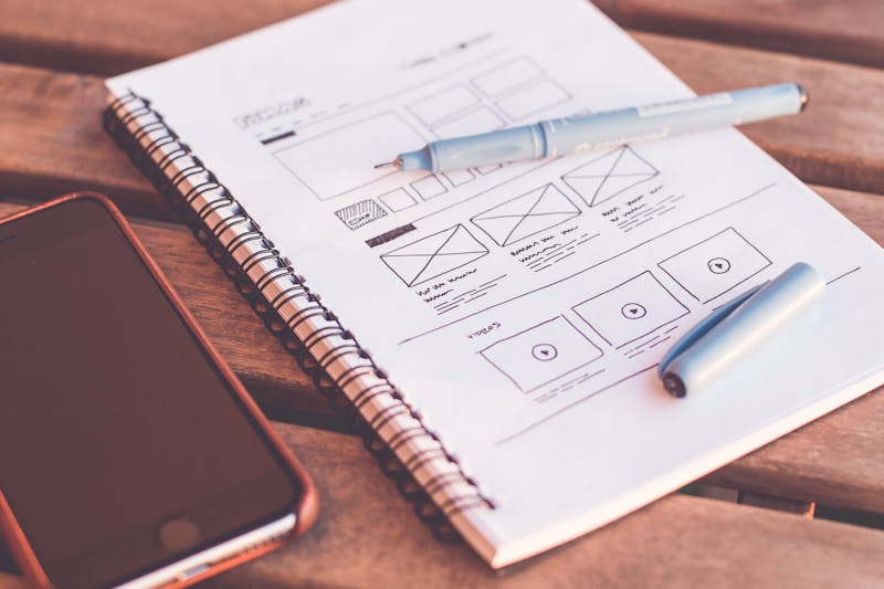 Website wireframe design