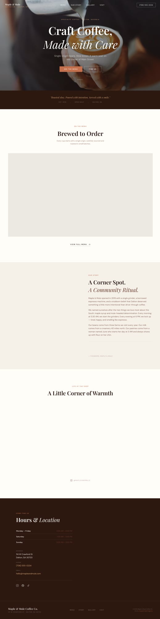 Maple & Mule Coffee Co. — Dalton, GA